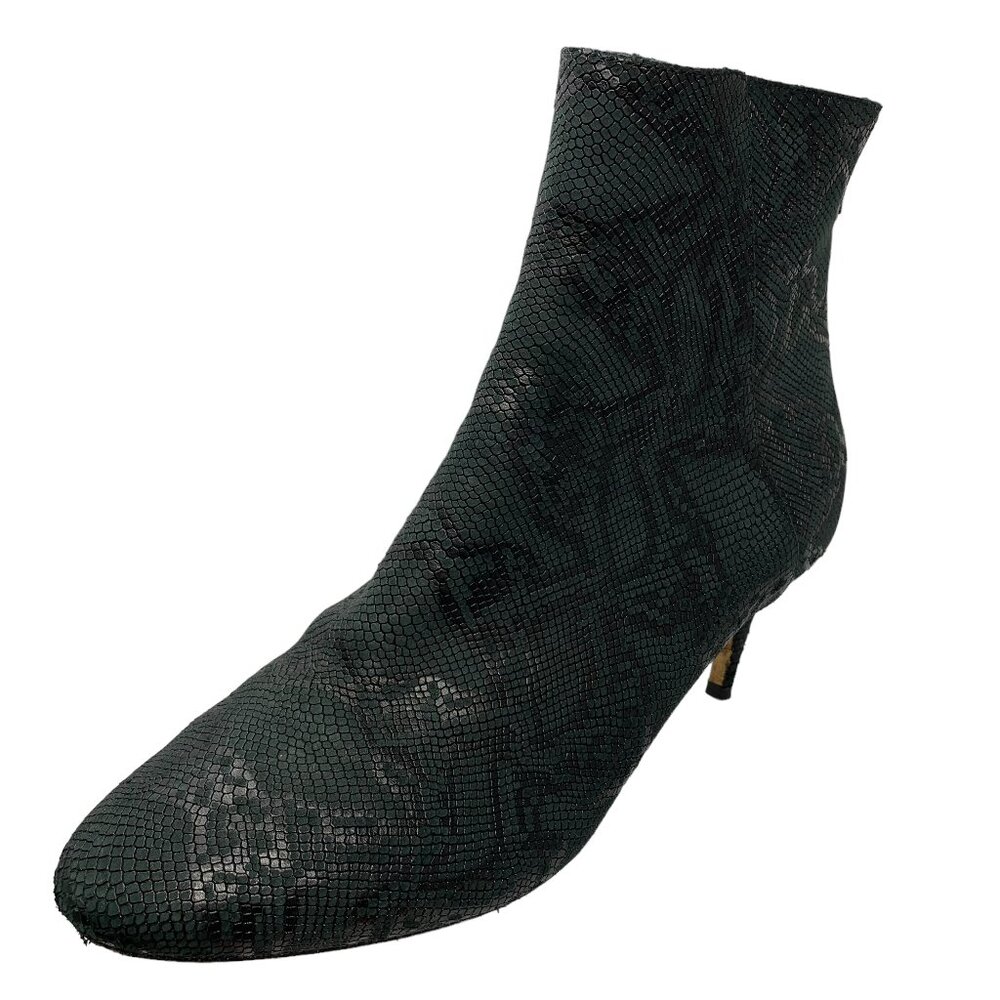 JIMMY CHOO Duke Snakeskin Rear Zip Booties Size - Picture 2 of 11